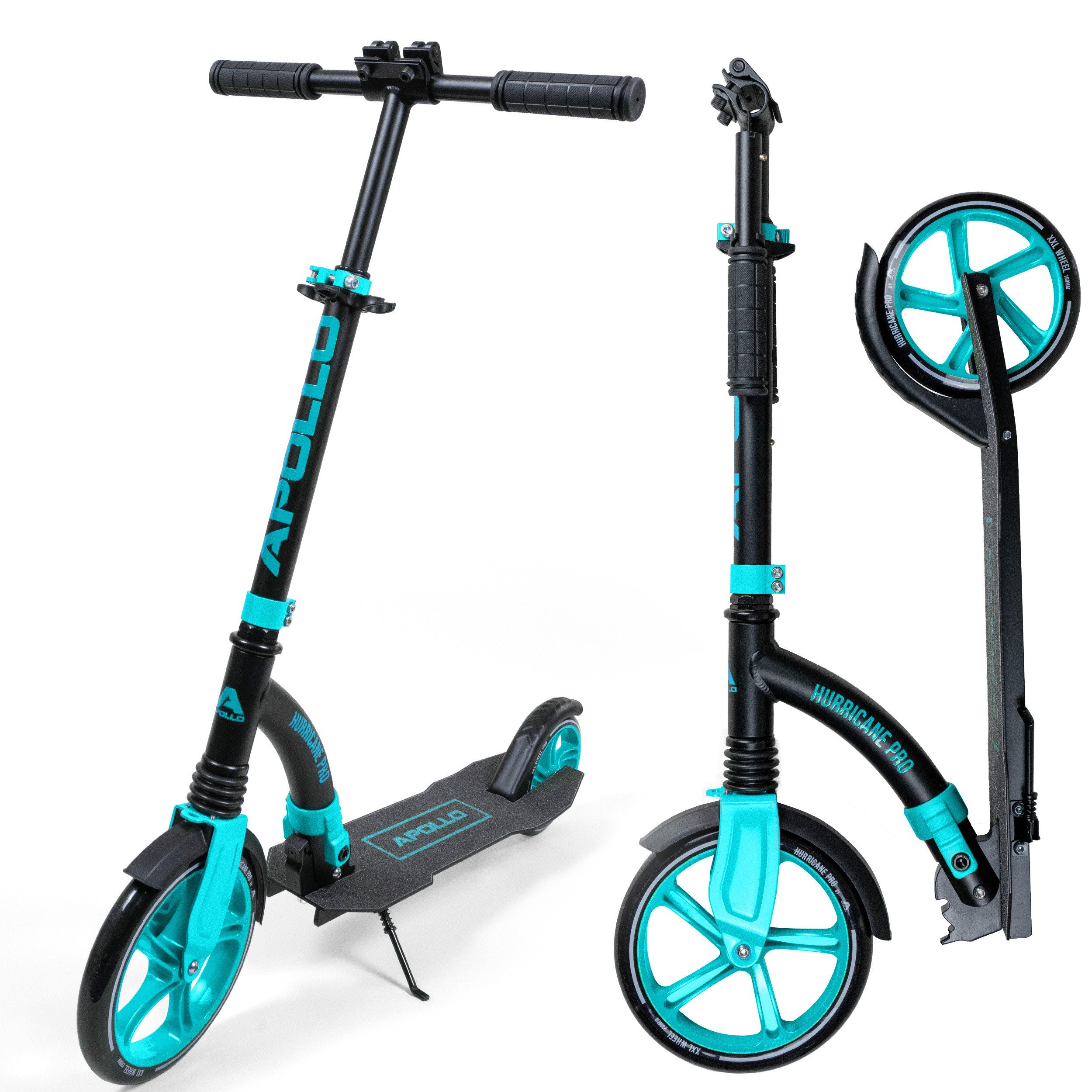Apollo Cityroller City-Scooter Hurricane, Roller Erwachsene, Cityroller Kinder, höhenverstellbar & klappbar
