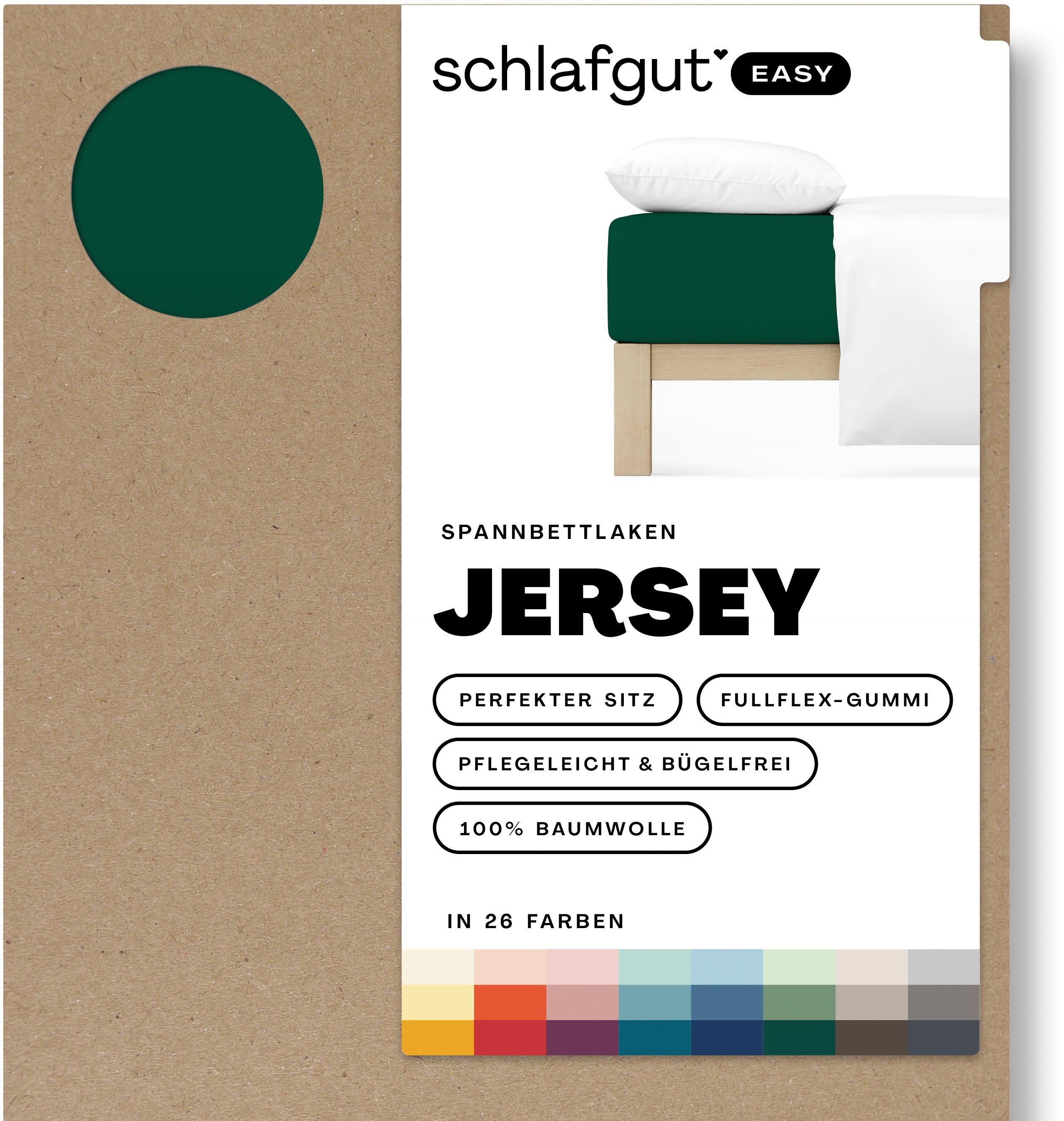 Schlafgut Spannbettlaken EASY aus 100% Baumwolle, günstig online kaufen