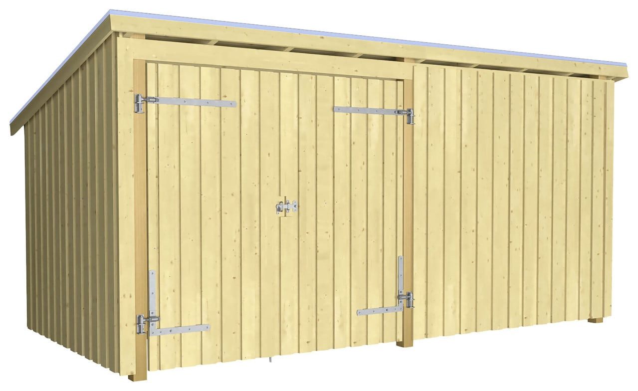 PLUS Gartenhaus Plus Gartenhaus Nordic Multi 416 x 208 cm natur