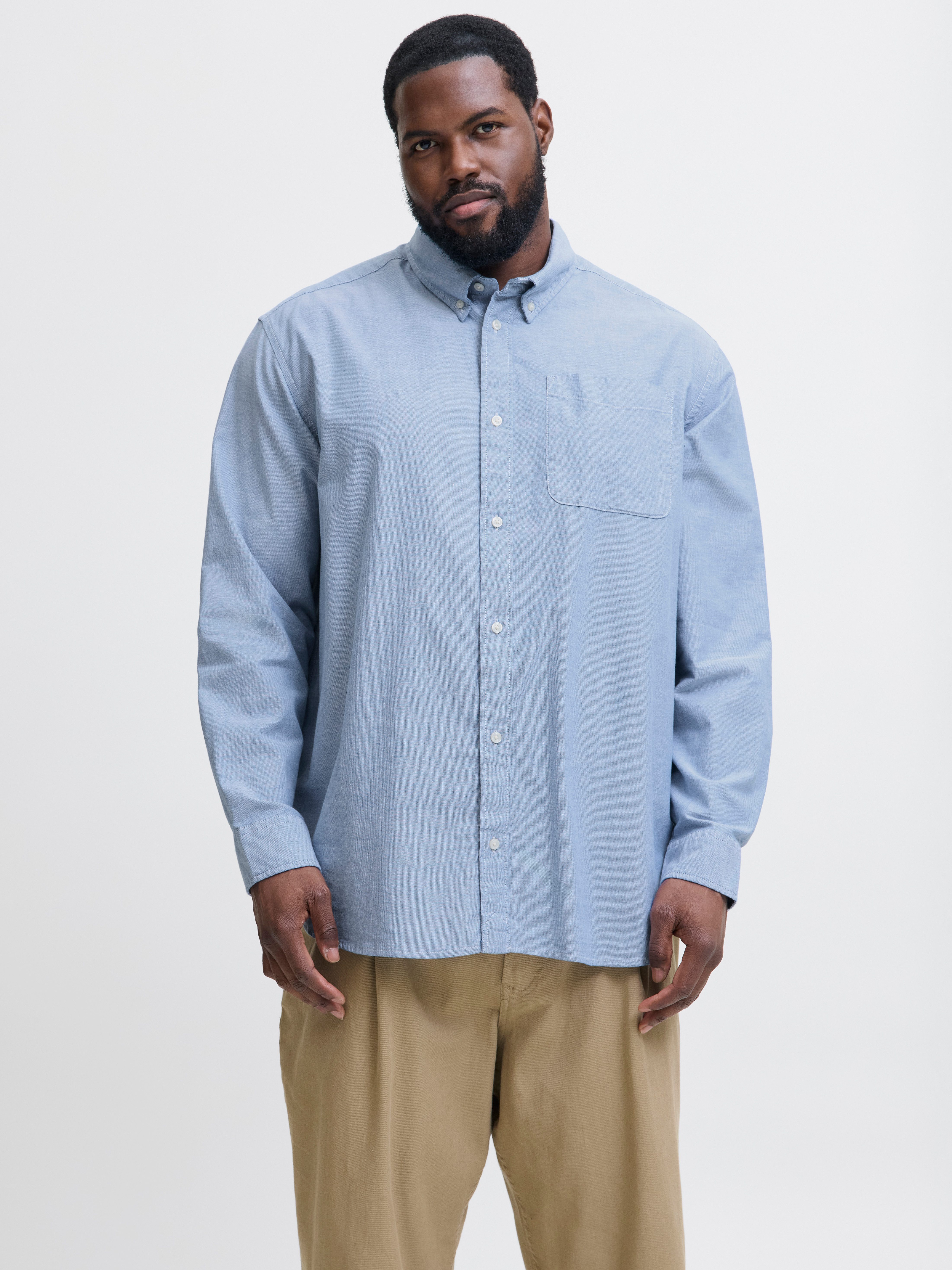Jack & Jones PlusSize Langarmhemd JPRBLUBROOK OXFORD SHIRT L/S NOOS PLS günstig online kaufen