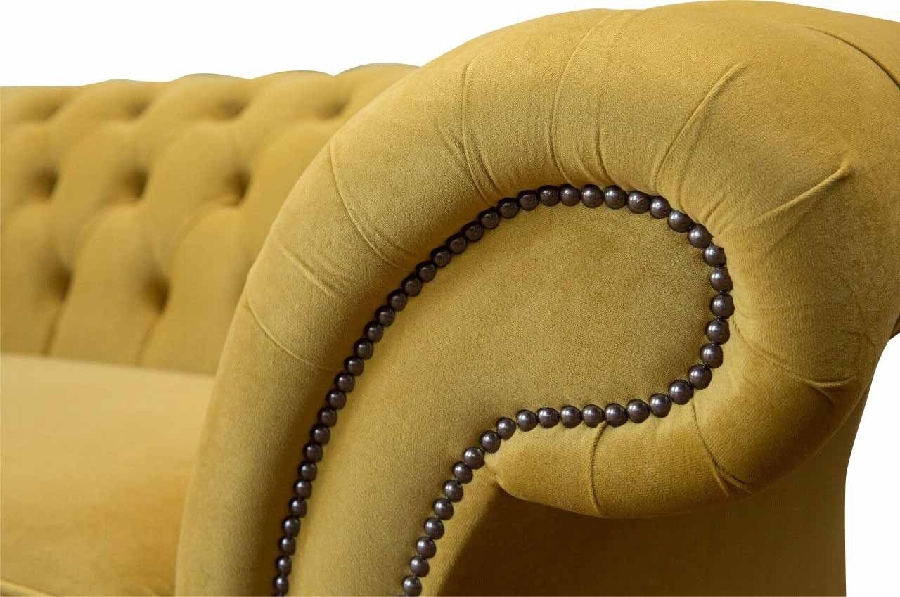 Sofas Sitzer Chesterfield Luxus In Sofa Europe Sofa Design Made Couch, Stoff 3 JVmoebel Dreisitzer