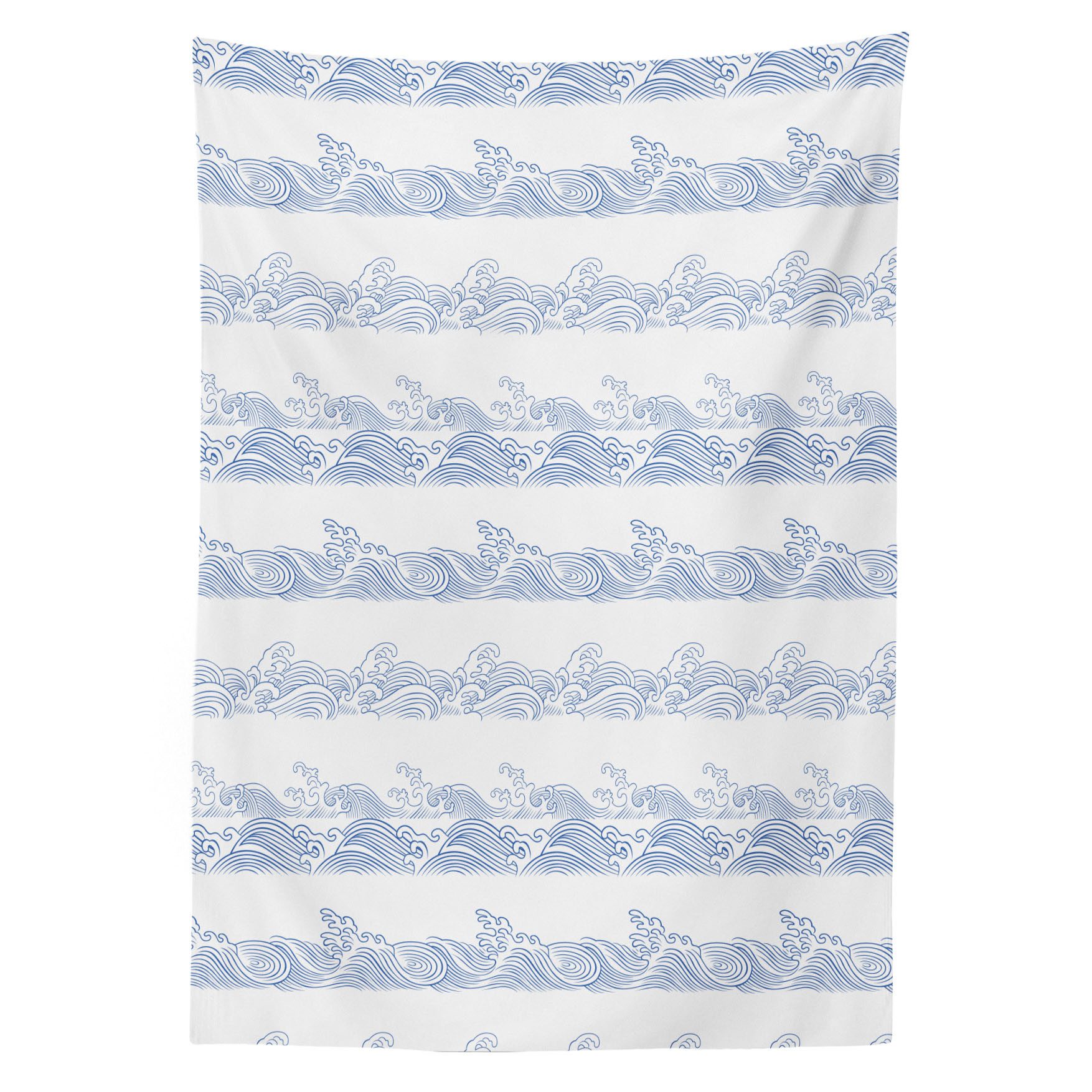 Abakuhaus Tischdecke Farbfest Waschbar Für den Außen Bereich geeignet Klare Farben, Welle Abstrakt Seeozean Muster