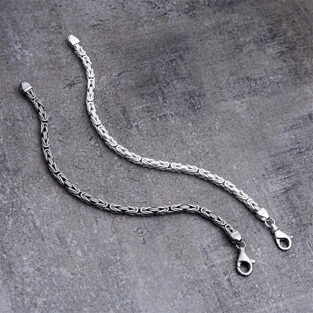 JEWLIX breit 4,5mm Königsarmband Silber Königsarmband