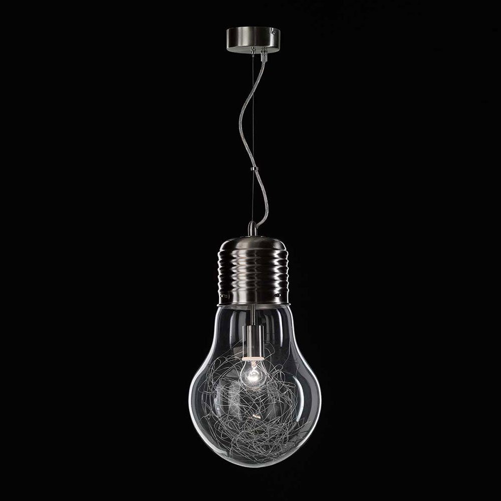 etc-shop LED Pendelleuchte, Leuchtmittel inklusive, Fernbedienung Lampe Birne Glüh Leuchte Decken Farbwechsel, Warmweiß, im Pendel Set Strahler