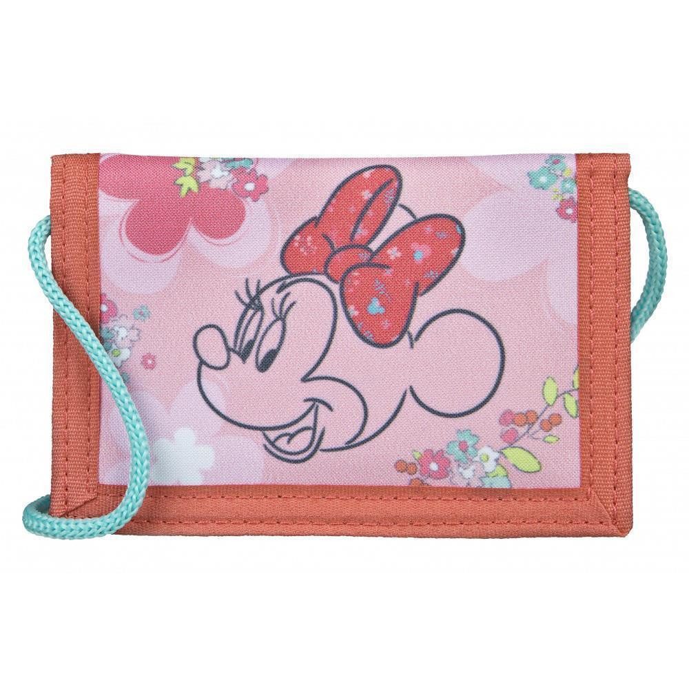Disney Minnie Mouse Geldbörse Geldbörse / Kinder- Portemonnaie Minnie Maus mit Blumen