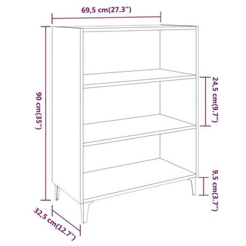 vidaXL Sideboard Sideboard Grau Sonoma 69,5x32,5x90 cm Holzwerkstoff (1 St)