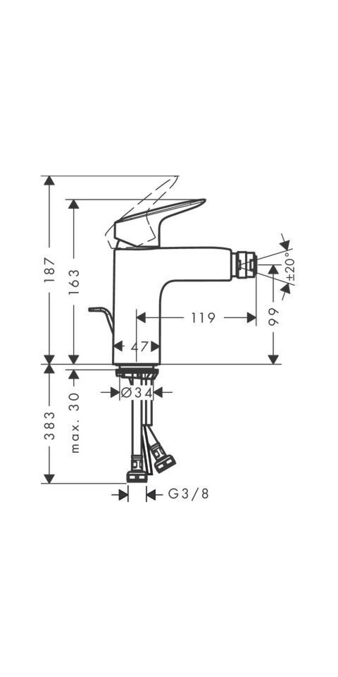 hansgrohe Bidetarmatur günstig online kaufen