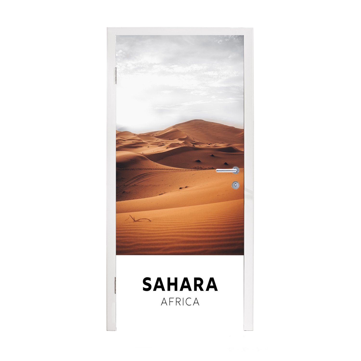 MuchoWow Türtapete Afrika - Sand - Düne, Matt, bedruckt, (1 St), Fototapete für Tür, Türaufkleber, 75x205 cm