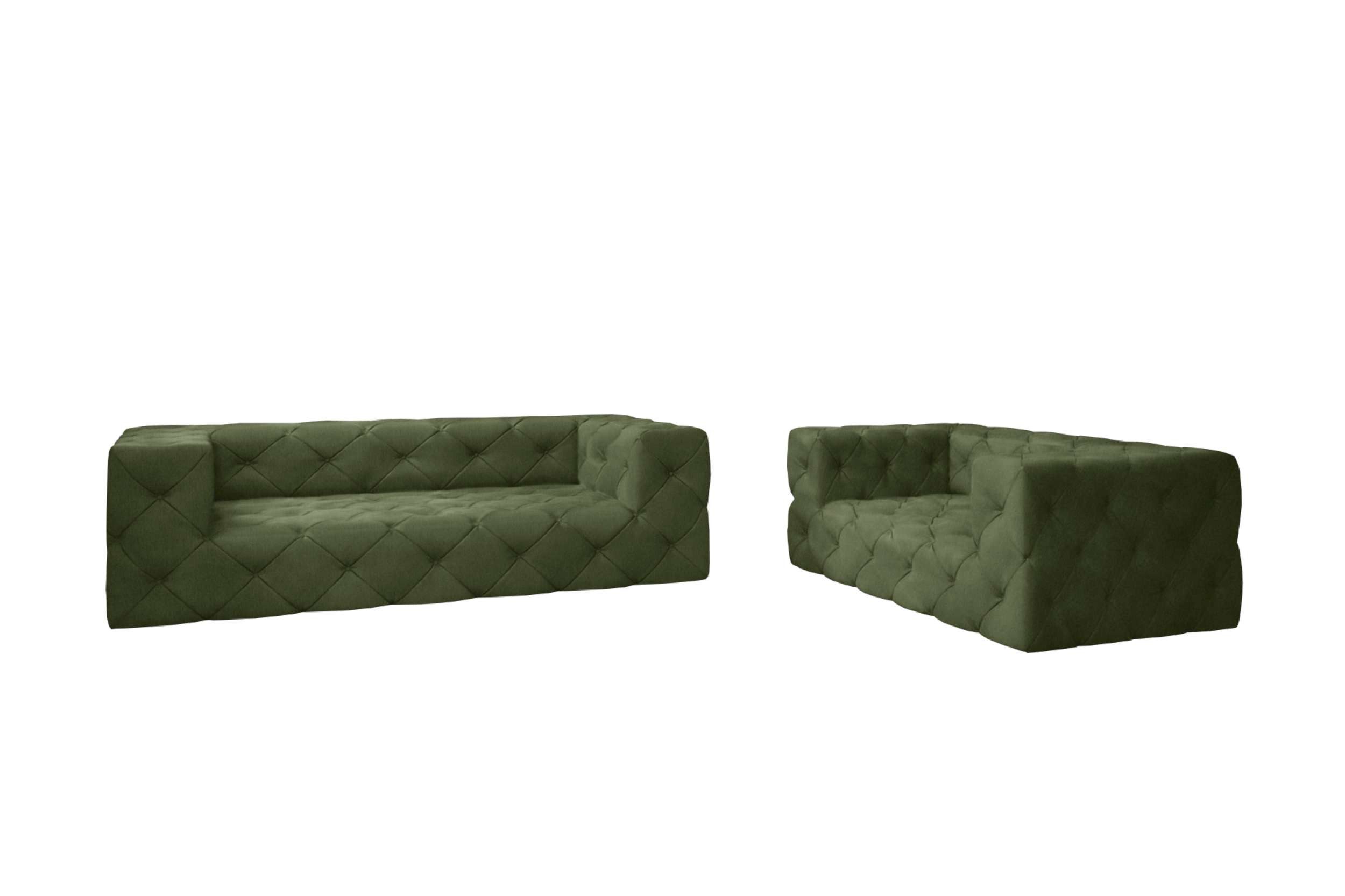 99rooms Polstergarnitur Colin, (Couchgarnitur, Set (2-tlg), bestehend aus 1×3-Sitzer Sofa, 1×2-Sitzer Sofa, mit Rundumbezug