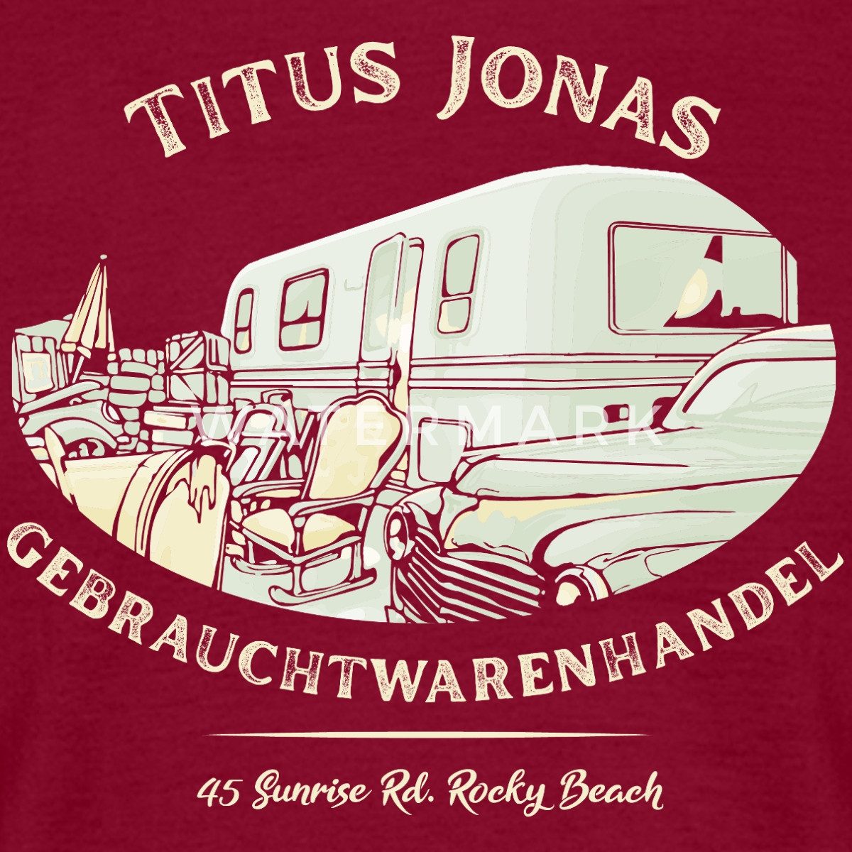 Spreadshirt T-Shirt Die Drei Fragezeichen Titus günstig online kaufen