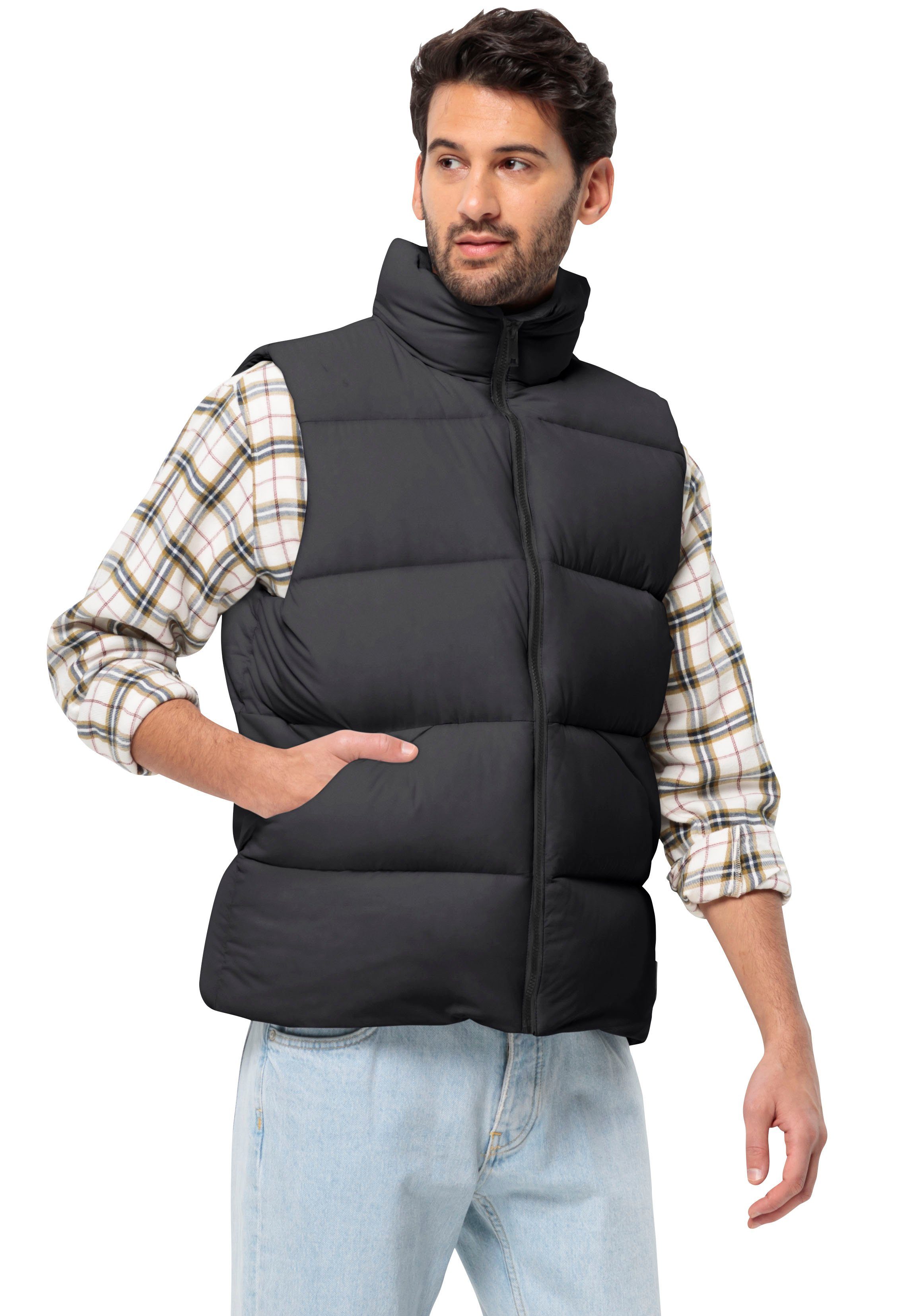 Jack Wolfskin Funktionsweste ROEMERTOR VEST M warme, winddichte, wasserabweisende Daunenweste