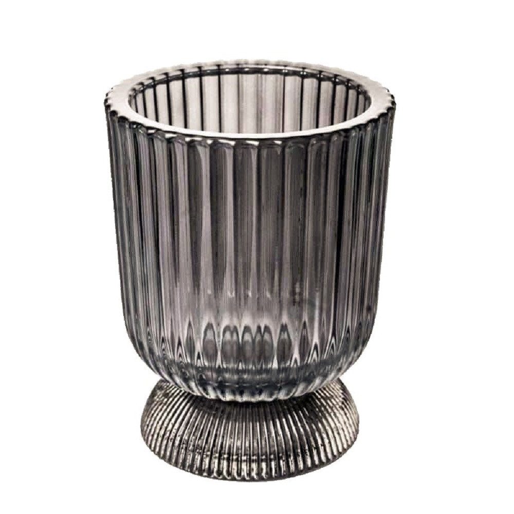 Sandra Rich Windlicht Windlicht "GOBLET" 11,5cm, Teelichthalter Teelichtglas Kerzenglas