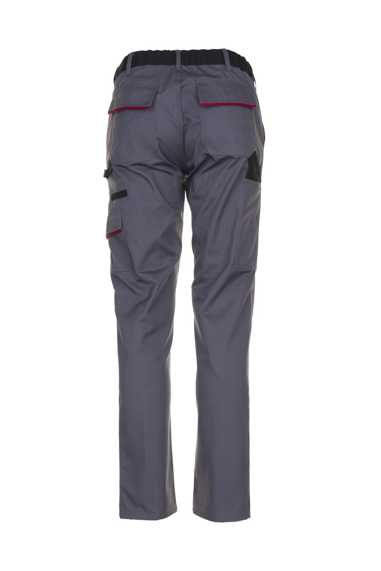 Planam Arbeitsbundhose PLANAM Damen Bundhose HIGHLINE Schiefer/Schwarz/Rot – Bild 4 von 4