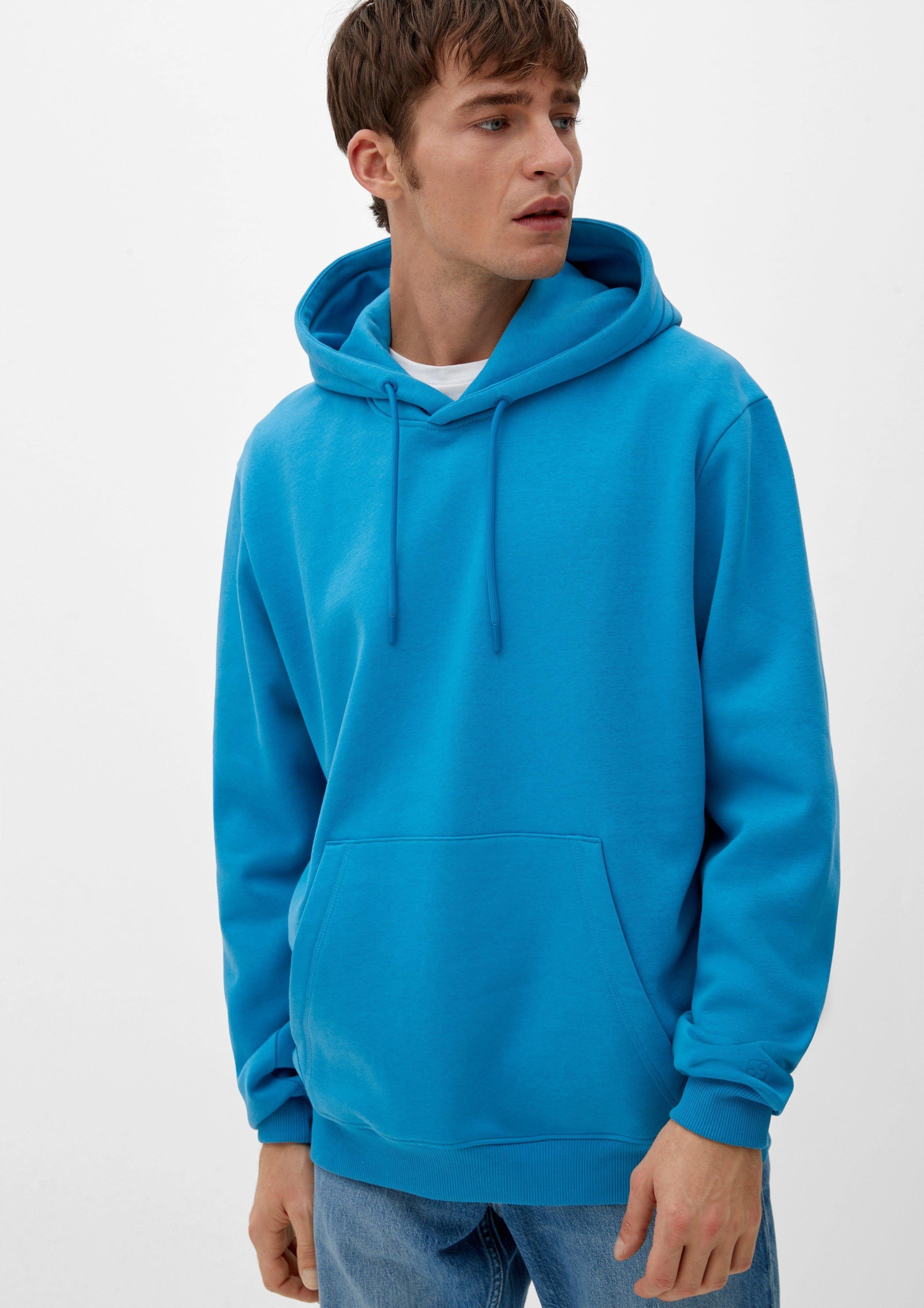s.Oliver Sweatshirt Hoodie im sportiven Look türkisblau | Sweatshirts