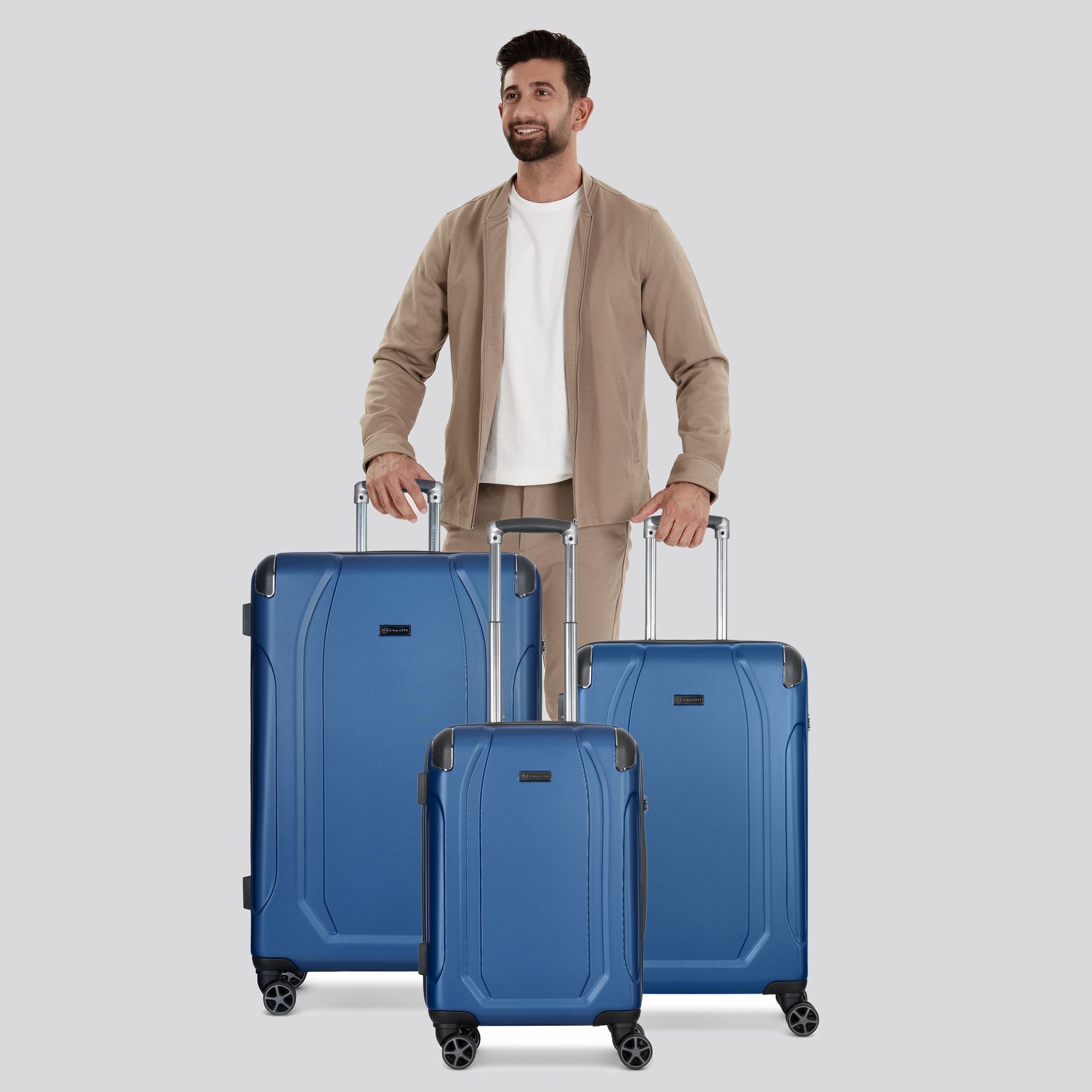 bugatti Trolleyset Valencia, 4 Rollen, (3-teilig, günstig online kaufen