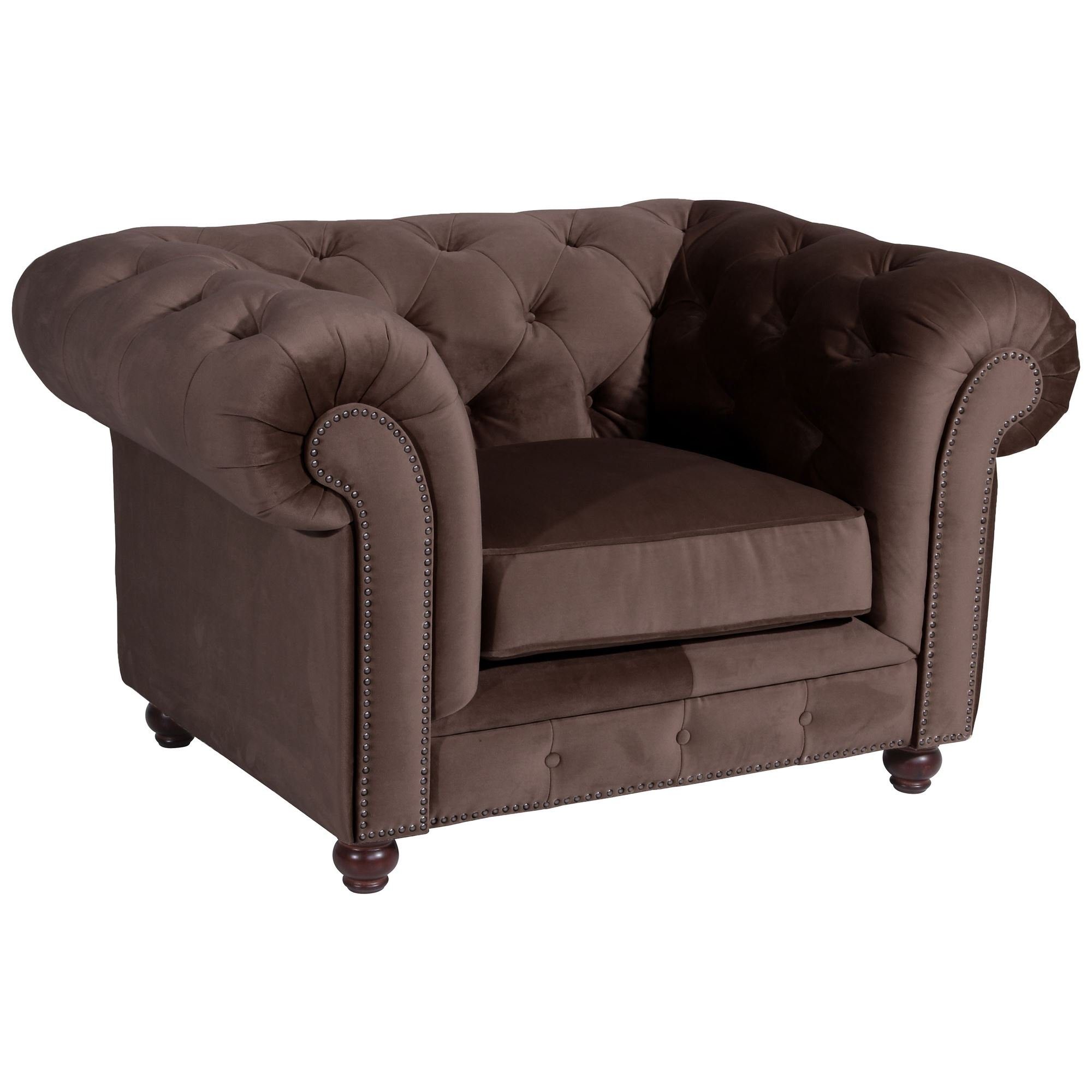 aufm 58 1-St), (Sparpreis / Kessel 22477 Sessel Versand, braun Sitz Samtvelours inkl. nussbaum Sessel verarbeitet,bequemer Kostenlosem Bezug Kathe Buche dunkel hochwertig