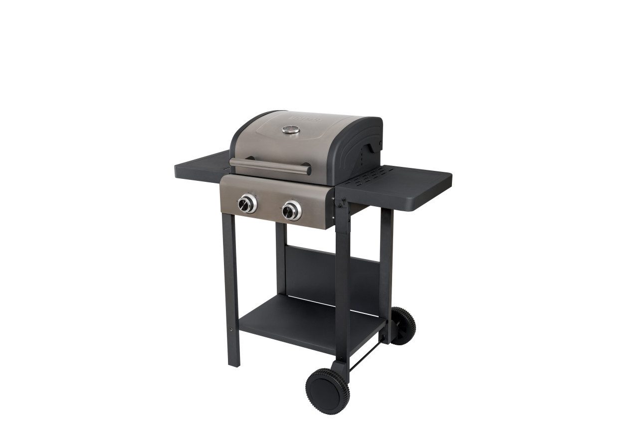 Unold Elektrogrill Unold 58595 BBQ Grillwagen Buddy 2600 W, Deckelthermometer standfest