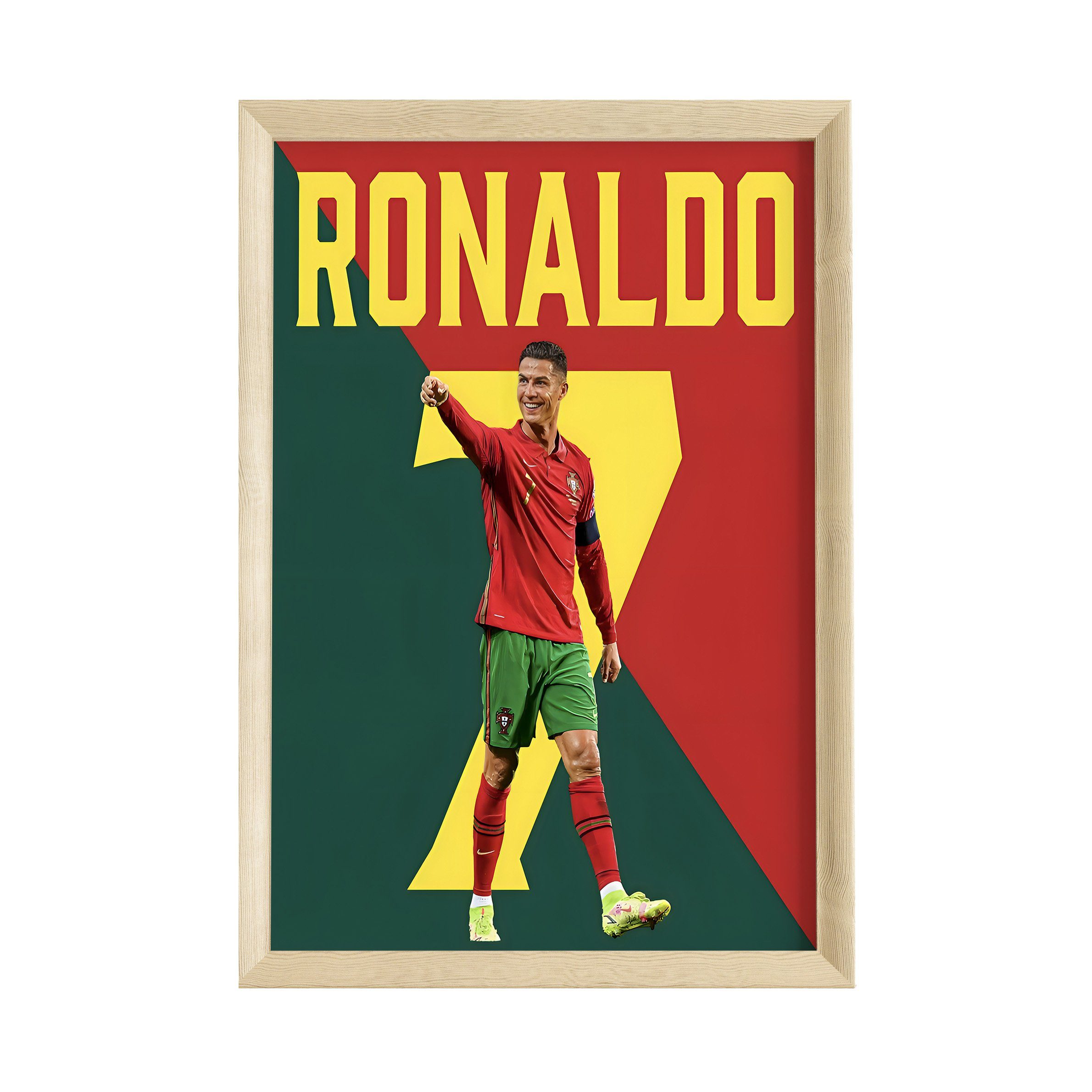 JUSTGOODMOOD Poster ® Christiano Ronaldo 7 Portugel · Fußball · ohne Rahmen, Poster in verschiedenen Größen verfügbar, Poster, Wandbild