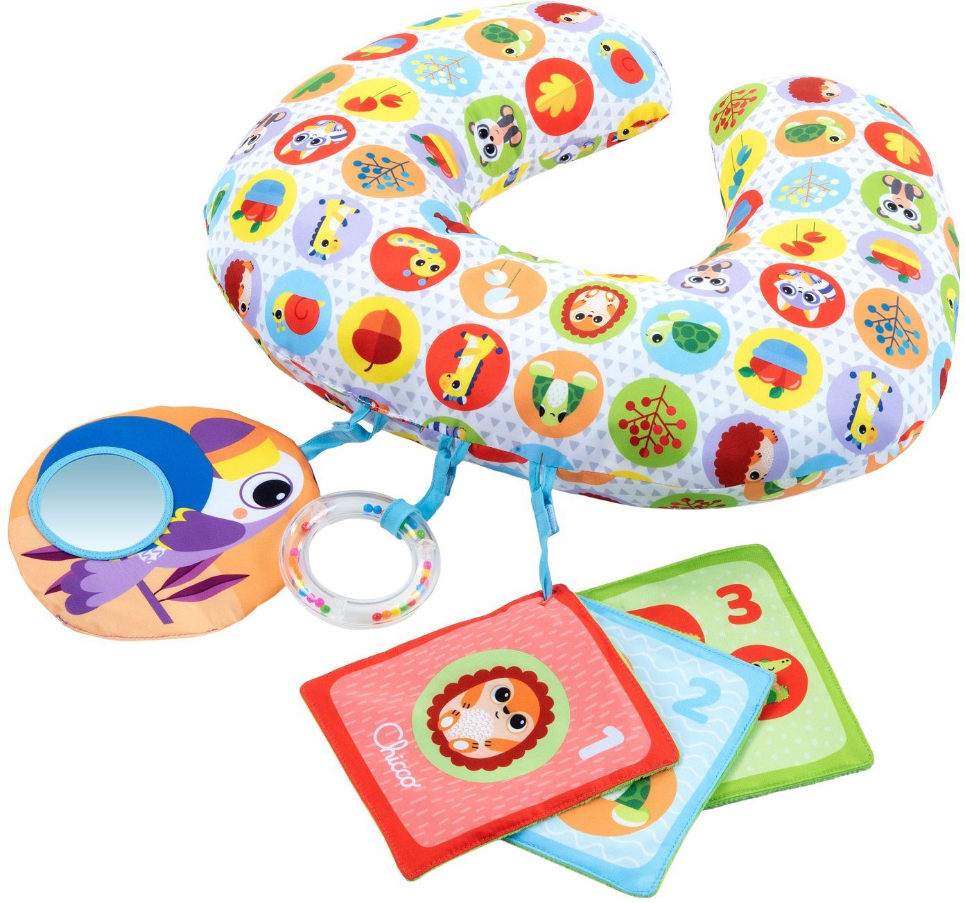 Chicco Greifspielzeug Animal Tummy Time, Spielkissen günstig online kaufen