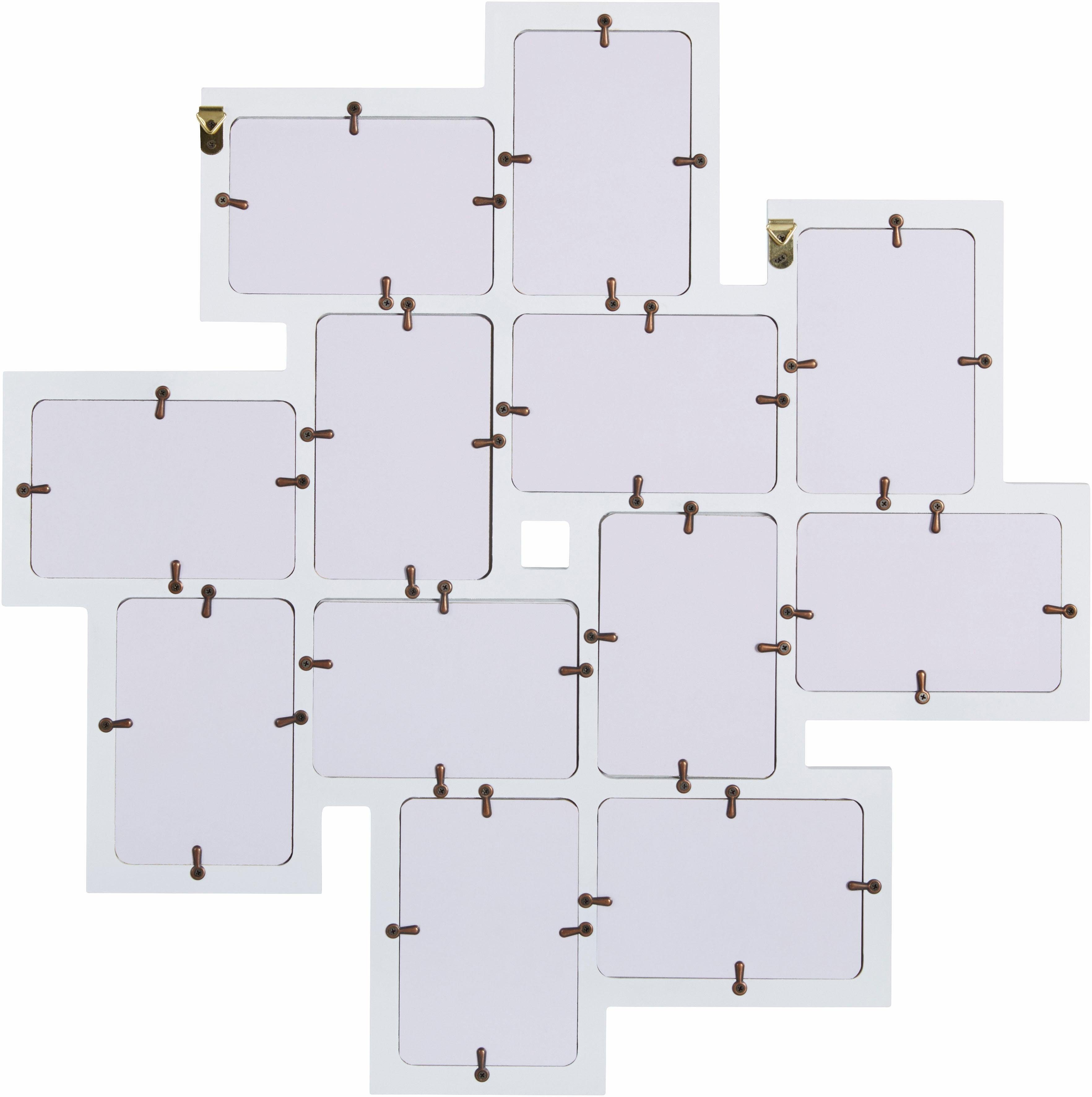 OTTO home Bilderrahmen Collage Family, weiß, Fotorahmen, Bildformat 10x15 cm