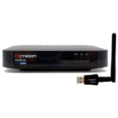OCTAGON »SX988 4K UHD inkl. WLAN 600Mbit Stick« Netzwerk-Receiver