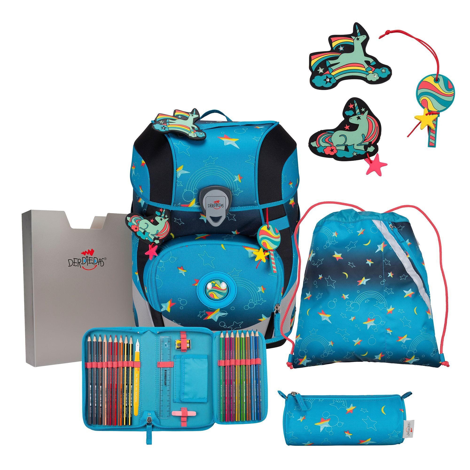 DerDieDas® Schulranzen ErgoFlex Tiny LED, PET