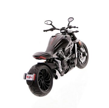 Maisto® Modellmotorrad Modellmotorrad - Ducati X Diavel S (schwarz, Maßstab 1:12), Maßstab 1:12, detailliertes Modell