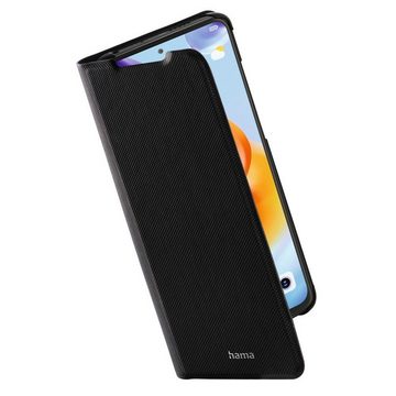 Hama Smartphone-Hülle Booklet für Xiaomi Redmi Note 11 Pro+ 5G, schwarz, schlankes Design, Mit Standfunktion und Einsteckfächer