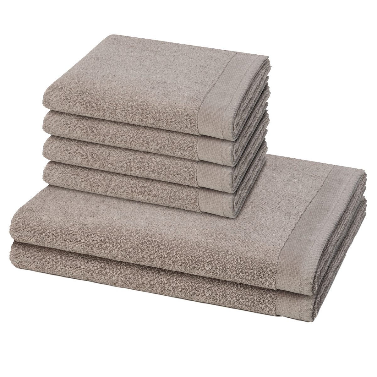 Möve Handtuch Set Premium, Walkfrottee (Spar-Set, 6-St), 4 X Handtuch 2 X D günstig online kaufen