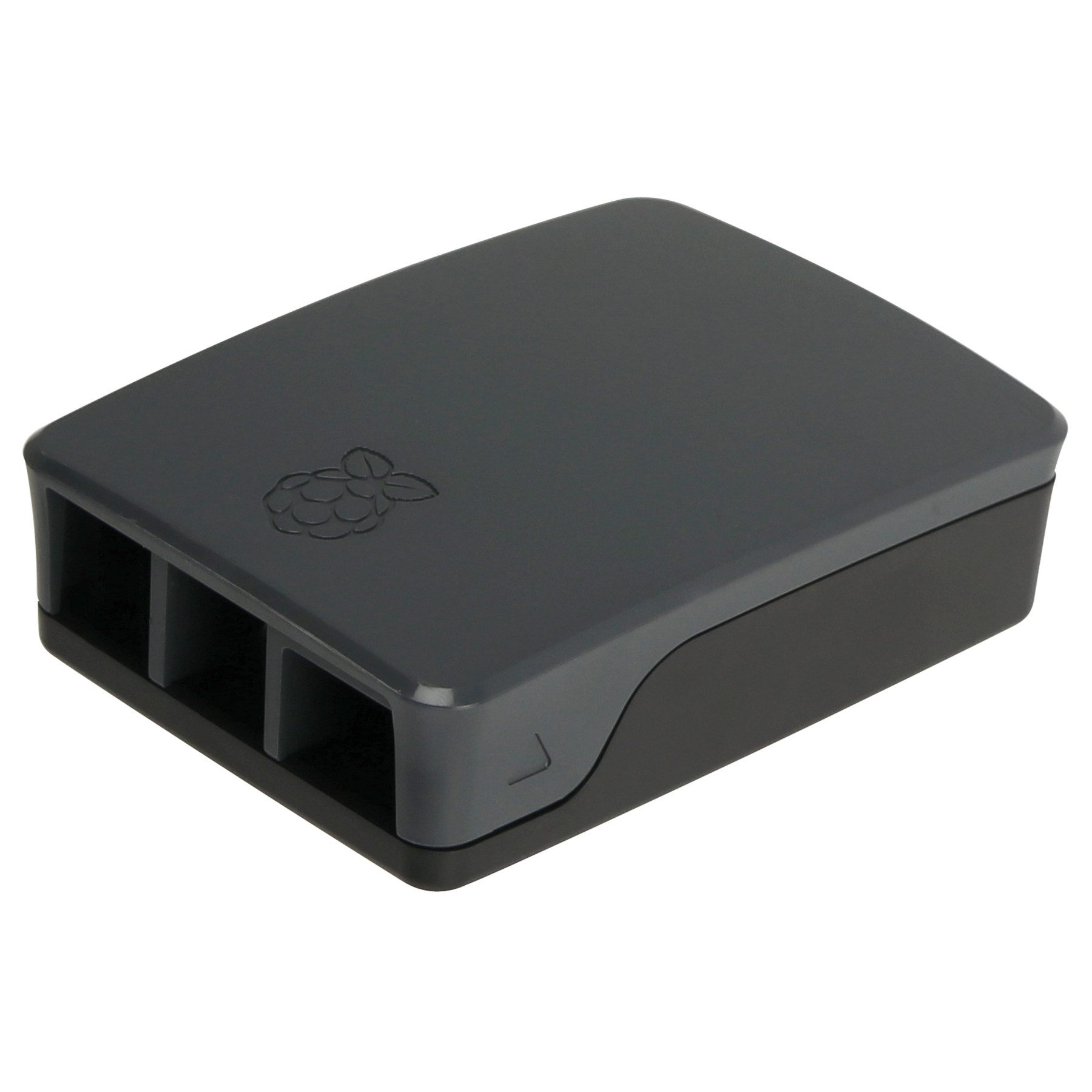 Raspberry Pi Montagerückgehäuse RASPBERRY PI 4 Model B Gehäuse, Kunststoff, Schwarz/Grau