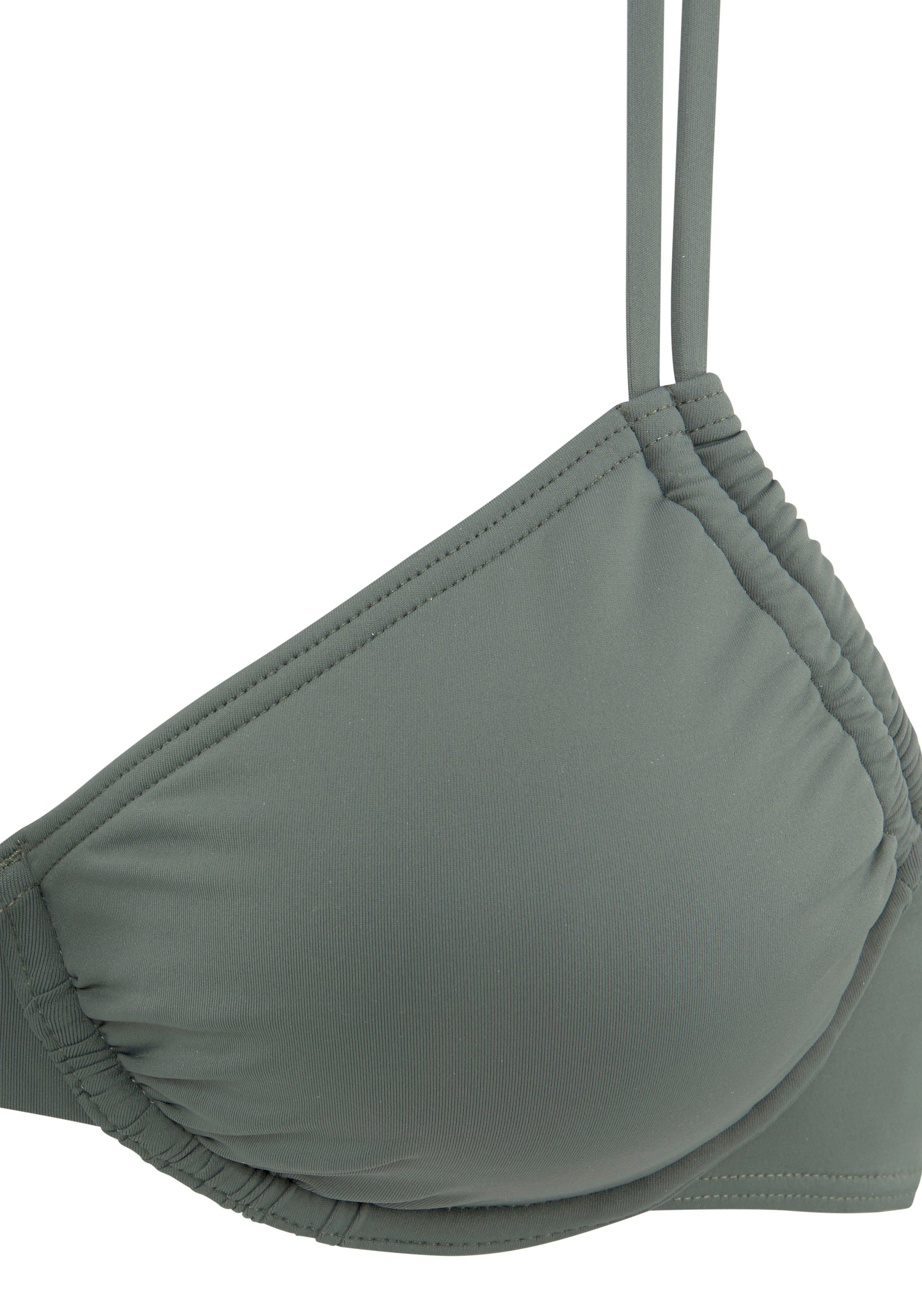 LASCANA Bügel-Bikini-Top Italy, seitlich zu raffen