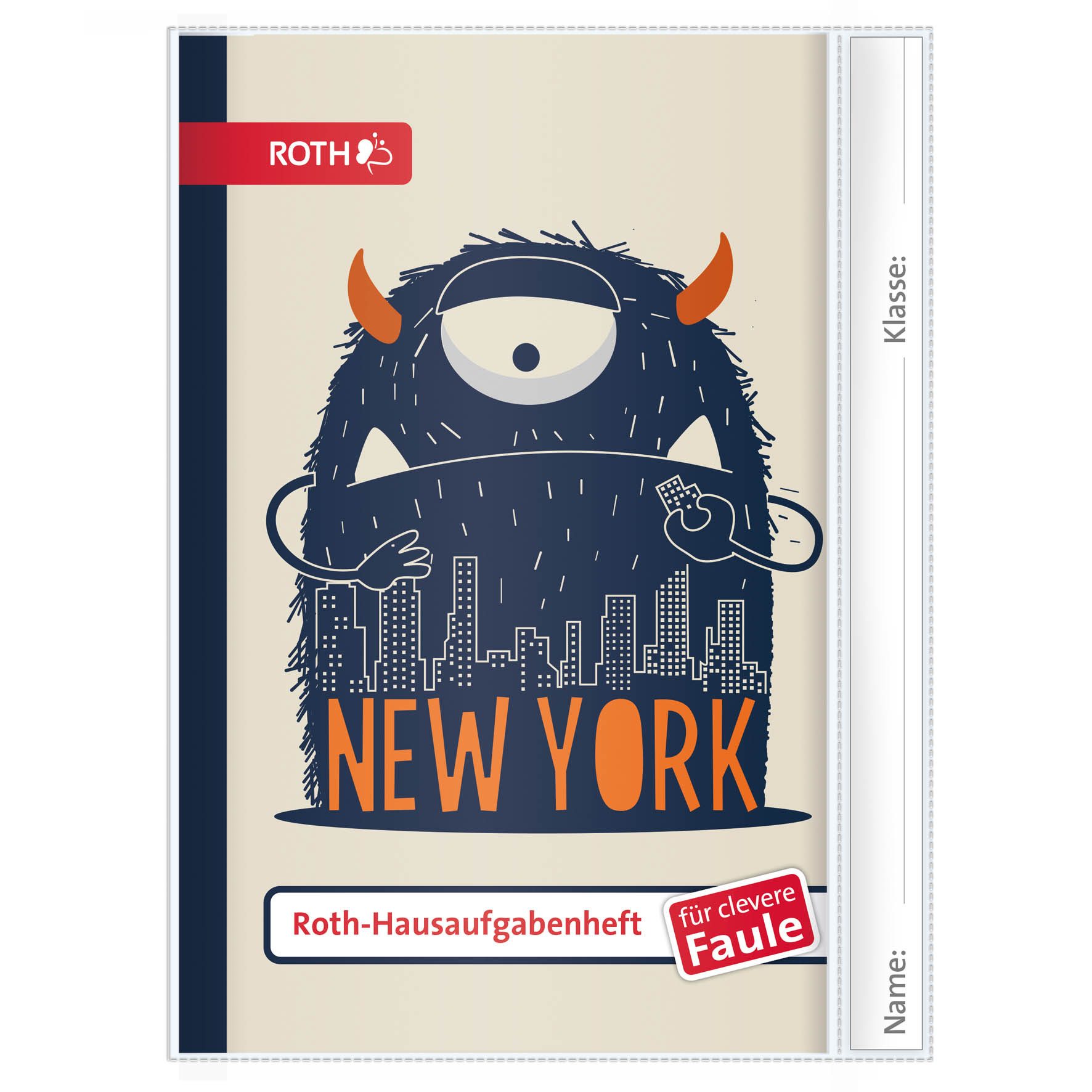 Roth Schulheft Roth Hausaufgabenhefte, Tiere für clevere Faule, Cute Monster