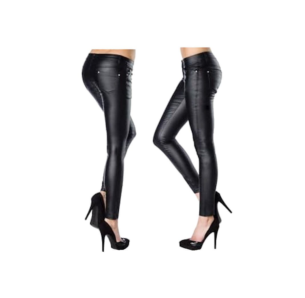 Atixo Stretch-Hose Hose aus Kunstleder Wetlook günstig online kaufen