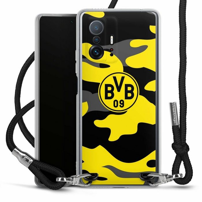 DeinDesign Handyhülle BVB Borussia Dortmund Fanartikel BVB Camo Xiaomi 11T 5G Handykette Hülle mit Band Case zum Umhängen