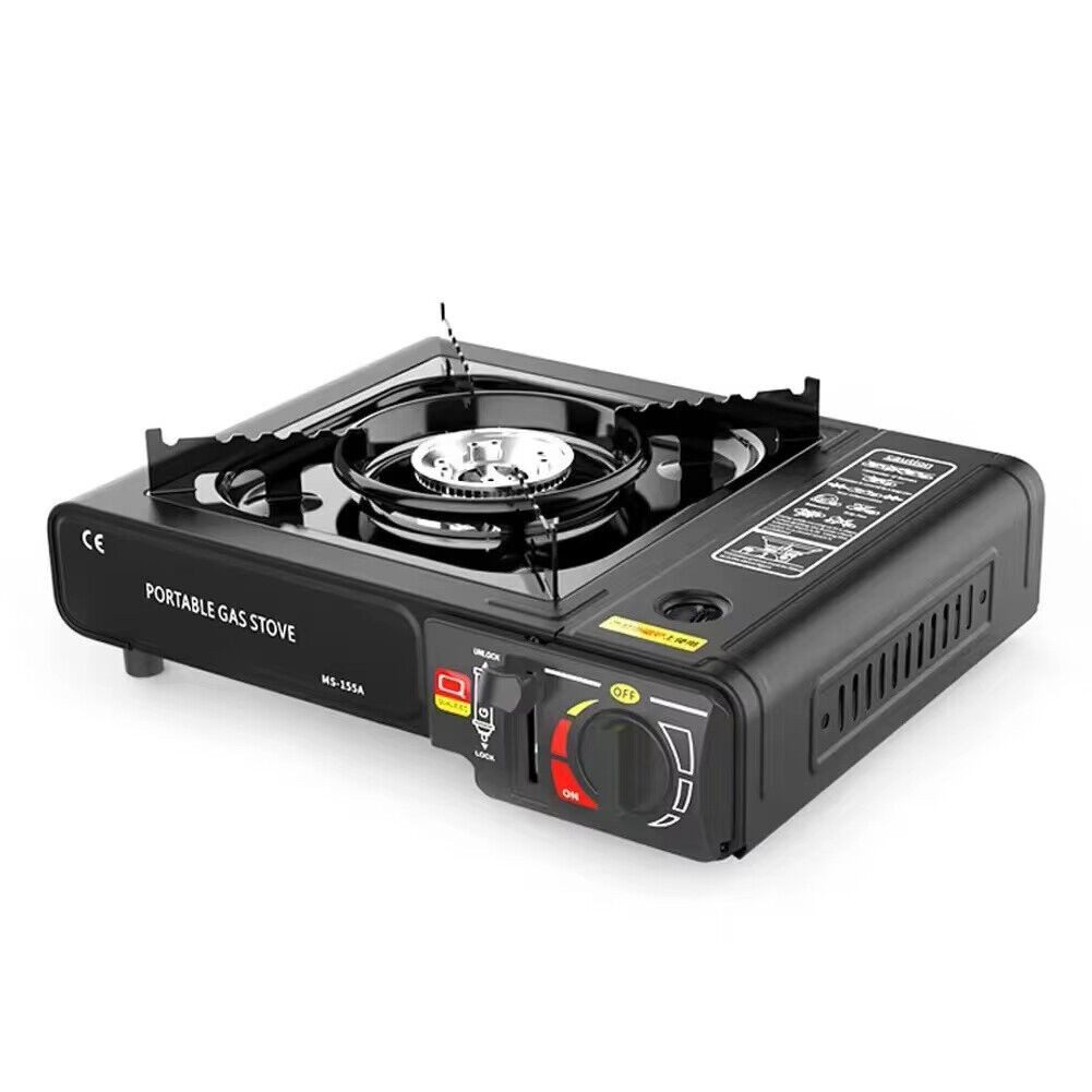 ibettertec Gaskocher Campingkocher Gaskocher 1-flammig 2,4 kW, 2 Leistungsstufen, für Camping, Outdoor und Haushalt