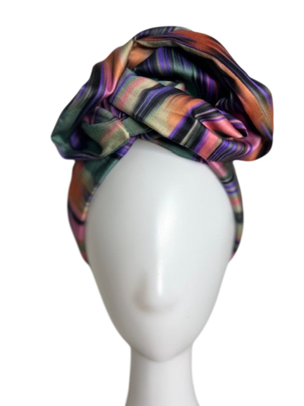 Lale Collection® Turban Eleganter Damen-Turban zum Binden Handarbeit Kopfschmuck Tuch Wrap, Kopfbedeckung, Stirnband, Kopfwrap, Stirntuch, Hijab, Kopftuch