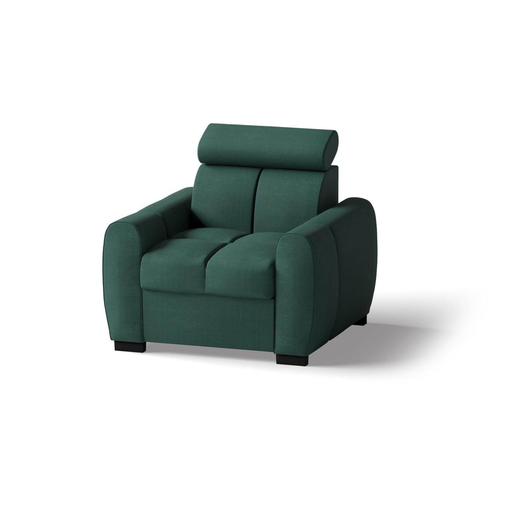 in 3+2+1 (inkl. Cappucino Bettkasten, Kopfstützen), und verstellbaren 06) Polstergarnitur Rundumbezug Beautysofa Gomez, Designersofa (element Schlaffunktion Velourstoff,