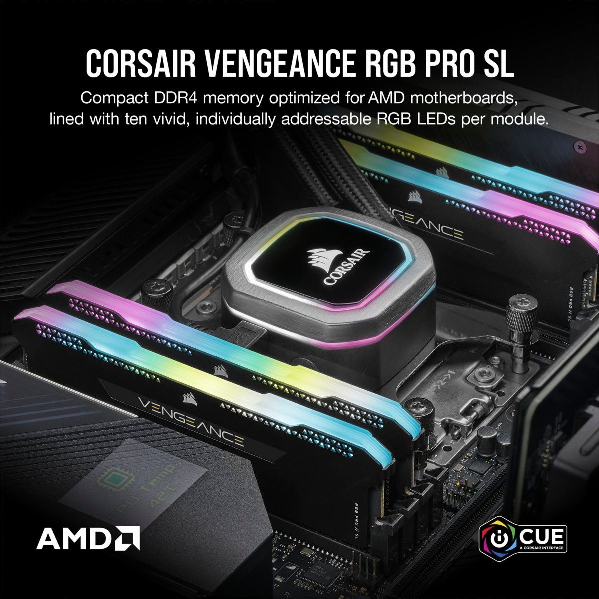 Corsair Vengeance Arbeitsspeicher Black DDR4 3200Mhz (2x8GB) 16GB PRO SL RGB