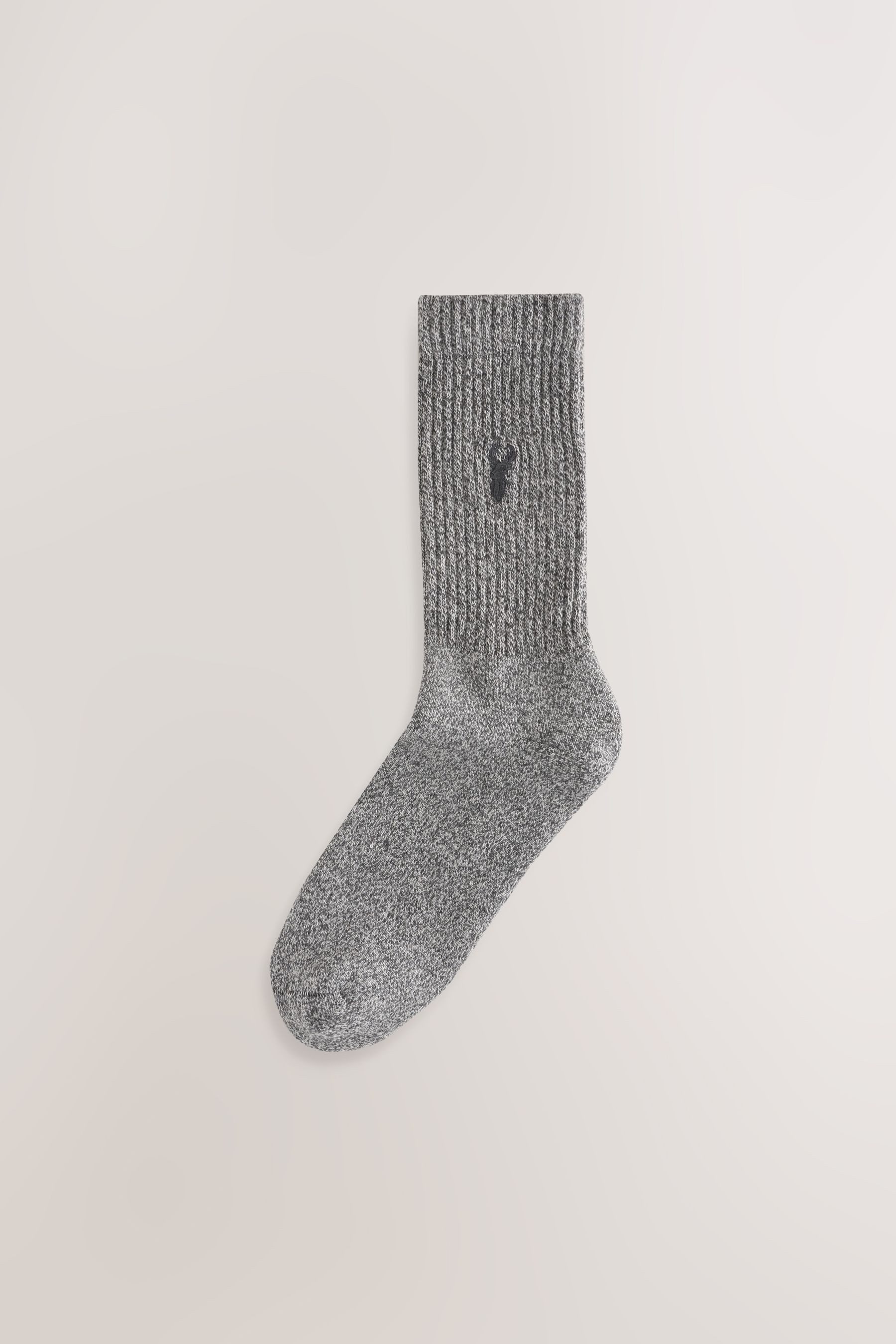Next Basicsocken Dicke Socken mit Hirsch-Stickerei, 10er-Pack (10-Paar)