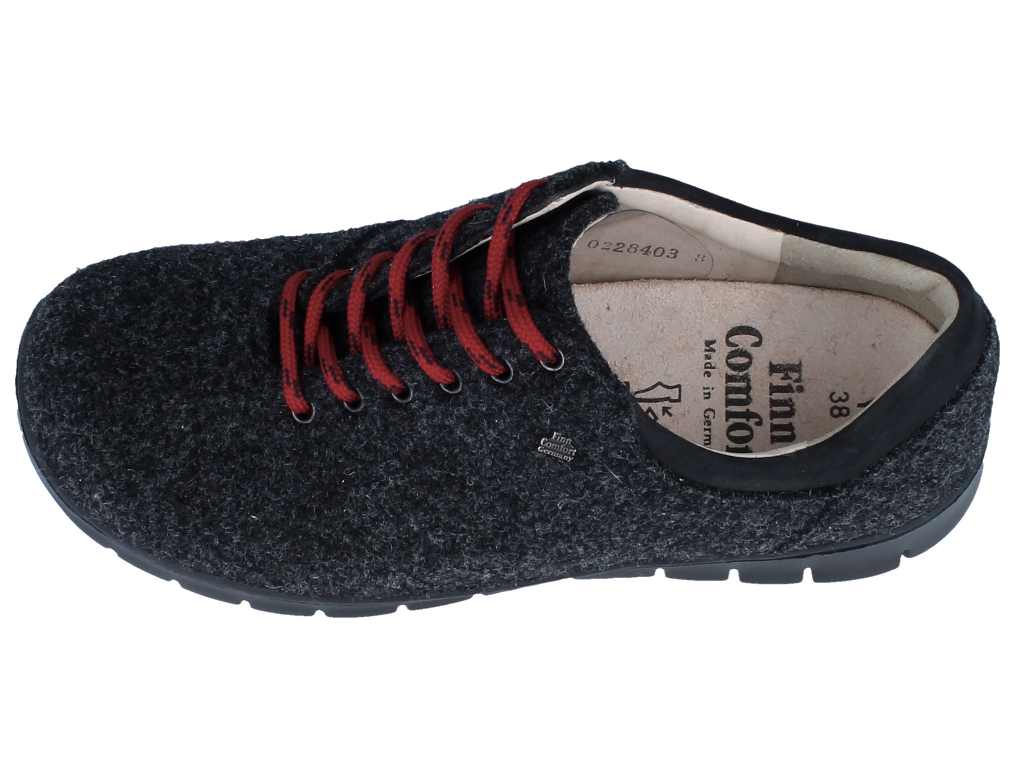 Finn Comfort FINN COMFORT Cuenca anthrazit/schwarz Fylzhydro/Buggy - Größe: 38 Schnürschuh Wechselfußbett