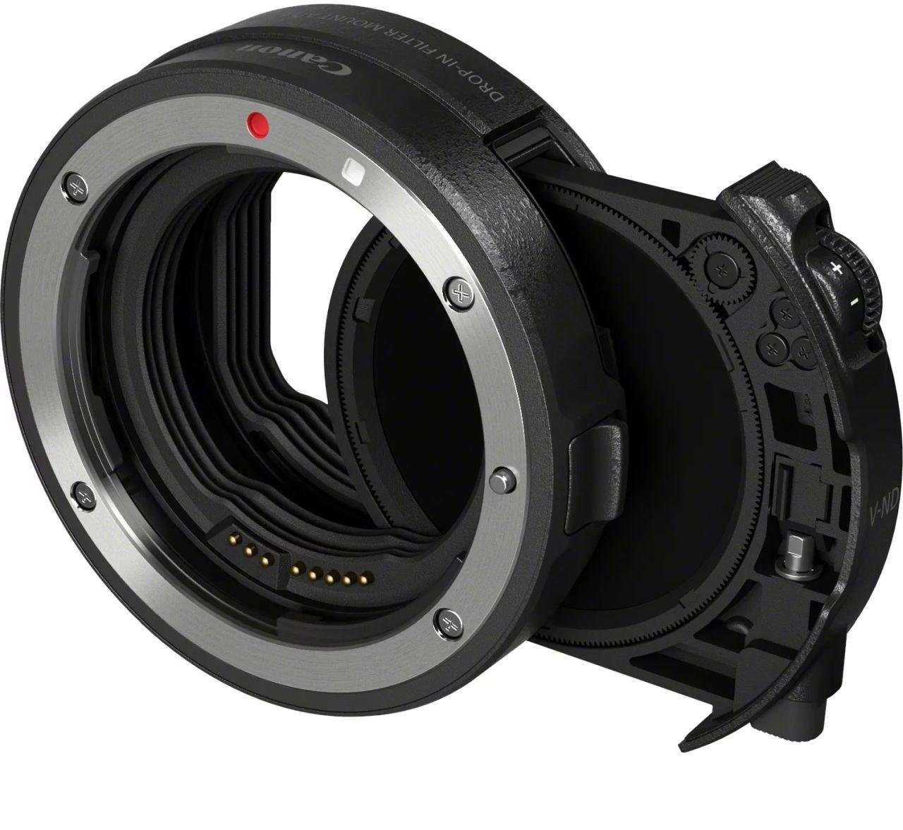 Bajonettadapter EF-EOS R mit Einsteckfilter (V-ND) Objektivzubehör