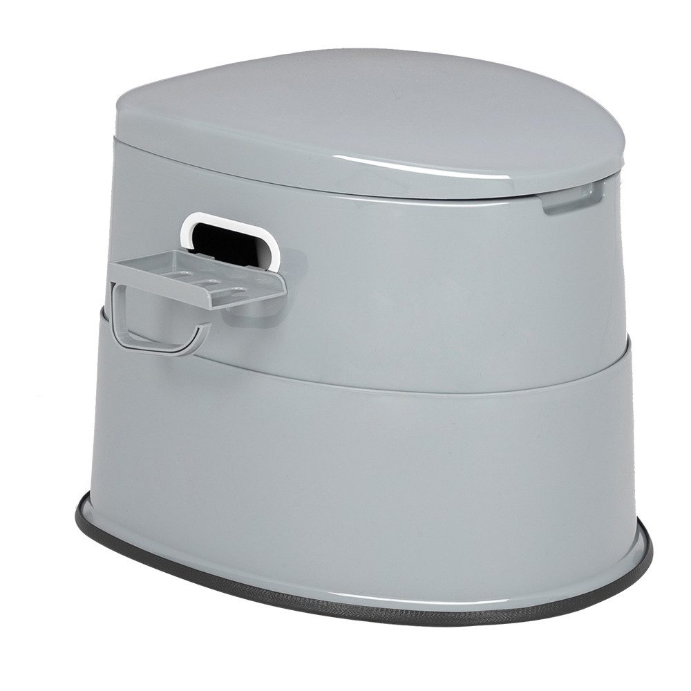 Bonnlo Campingtoilette tragbar, mobile Toilette mit Sitz, Deckel und Toilettenpapierhalter, (1-St), Leicht, stabil, multifunktional & leicht zu reinigen