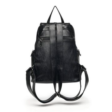 AUKUU Freizeitrucksack Rucksack für Damen, modisch, vielseitig, lässig, weiches Leder, Rucksack mit großer Kapazität, Reisetasche, Schultasche für Damen
