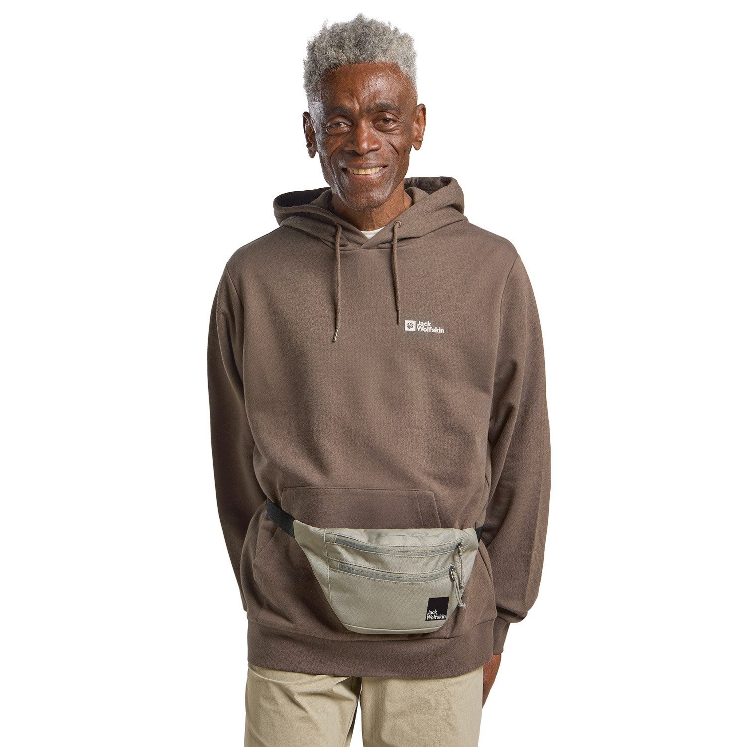 Jack Wolfskin Umhängetasche Jack Wolfskin Gürteltasche Konya Hipbag Stone (1, 1-tlg., 1)