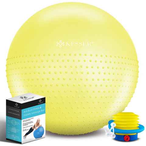 KESSER Gymnastikball, Gymnastikball mit Luftpumpe Pumpe Massagenoppen