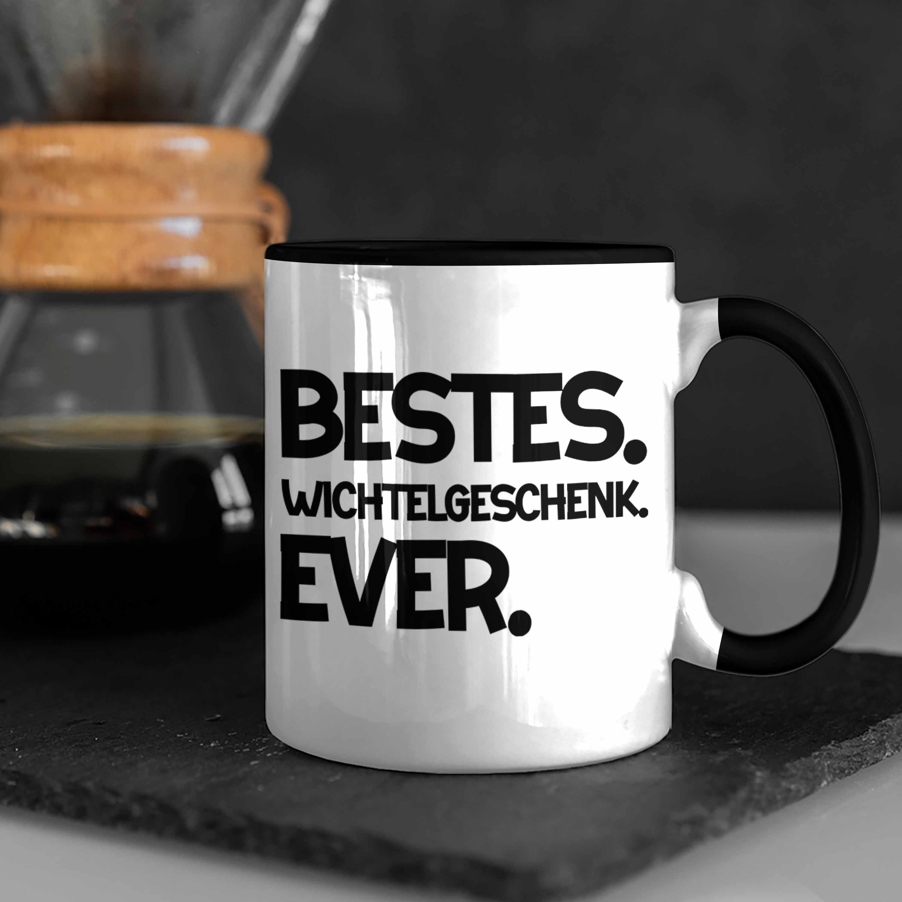 Wichteln Best Schwarz Kollegen Weihnachten Wichtelgeschenk Frauen für Trendation Tasse Geschenk