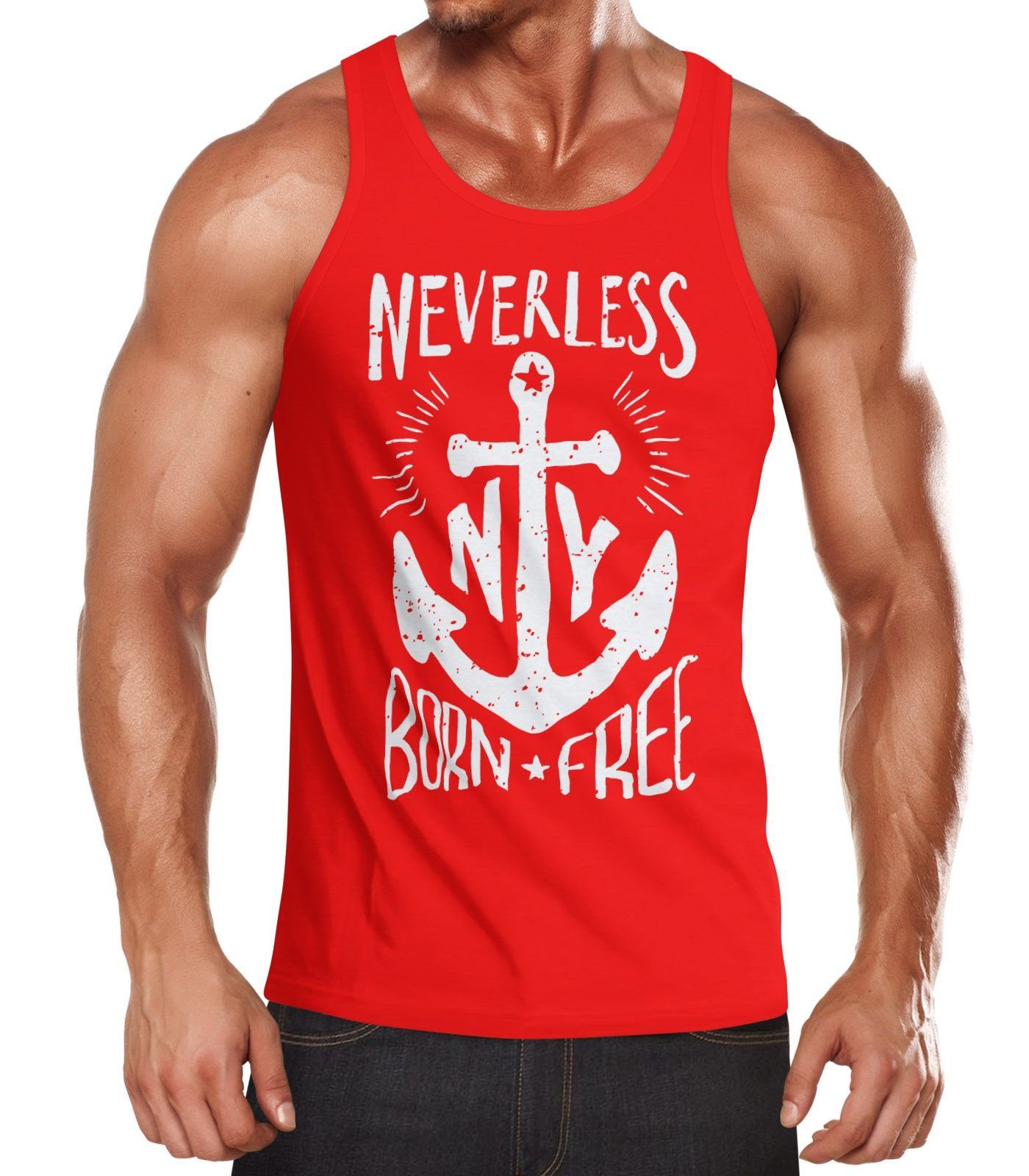 Neverless Tanktop Herren Tank Top Anker günstig online kaufen