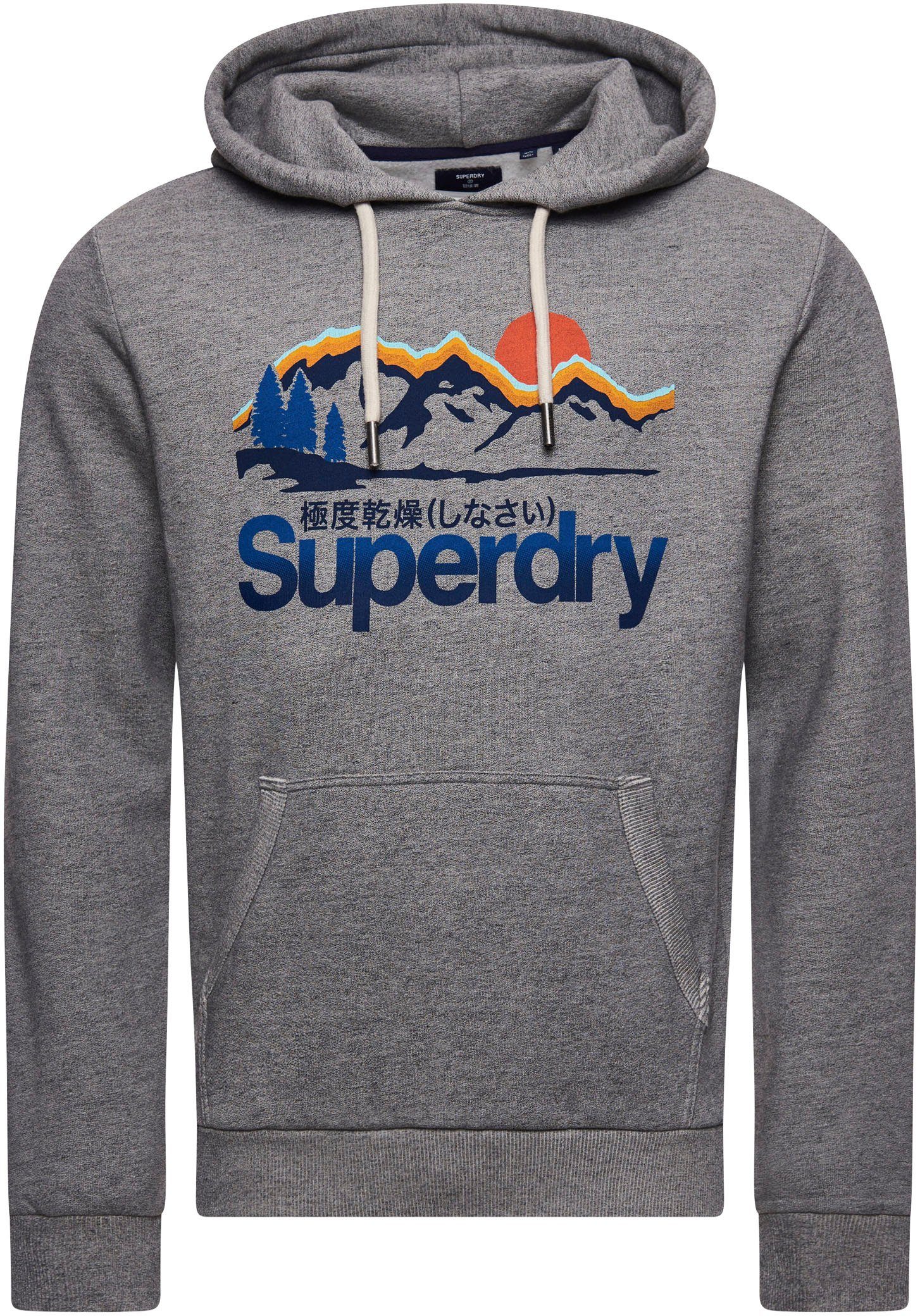 grey Kapuzensweatshirt HOOD Superdry GREAT CL OUTDOORS grit