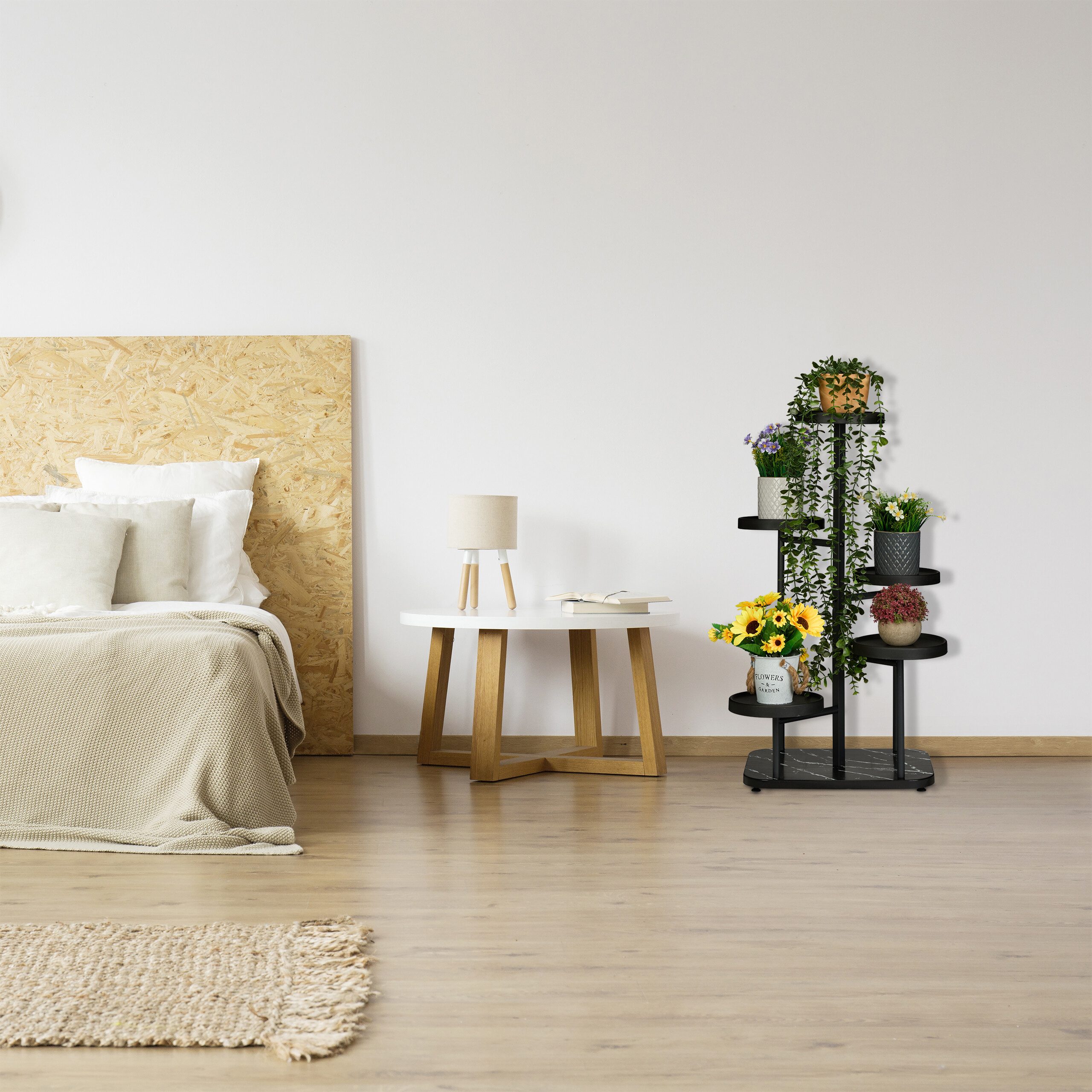 relaxdays Blumenständer Blumentreppe mit 5 Ablagen günstig online kaufen