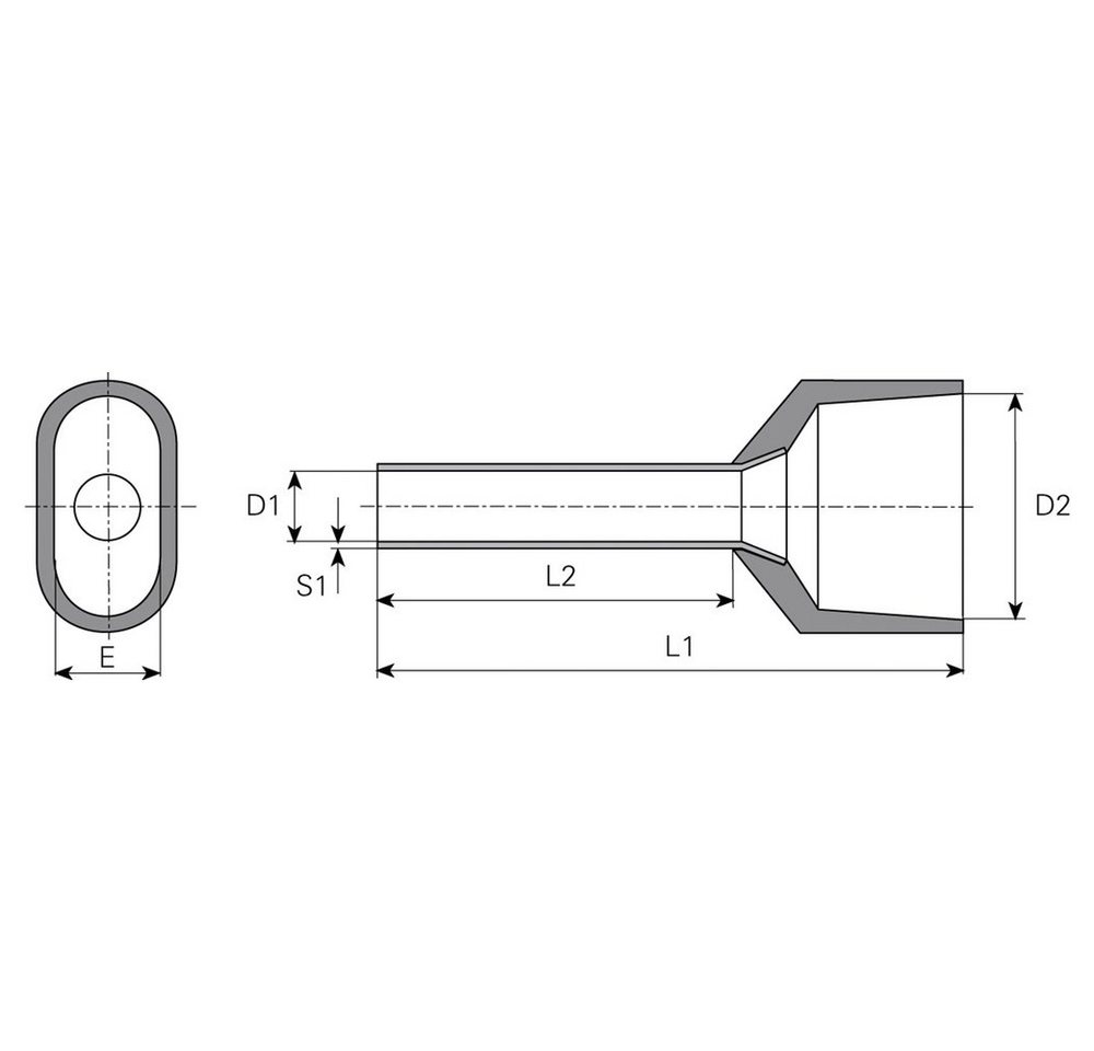 Thumbnail - Vogt Verbindungstechnik Aderendhülsen Vogt Verbindungstechnik 460612D Zwillings-Aderendhülse 4 mm² Teilisoli, 460612D